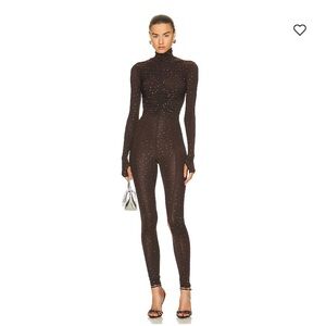 ALEX PERRY
Crystal Cove Turtleneck Long Sleeve Ruched Catsuit
